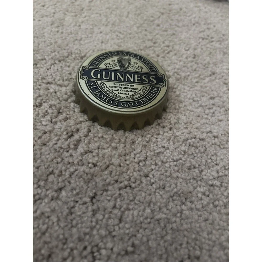 GUINNESS BOTTLE OPENER Extra Stout 1759 Bottle Cap Magnetic Base 3